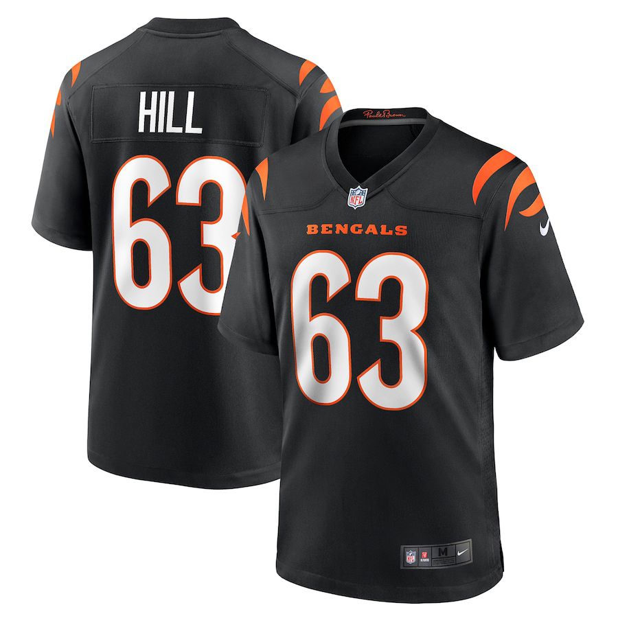 Men Cincinnati Bengals #63 Trey Hill Nike Black Game NFL Jersey->cincinnati bengals->NFL Jersey